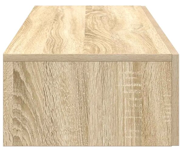 Zidna polica s ladicama sonoma hrast 100x36x19 cm izrađeno drvo - sonoma hrast 100 x 36 x 19 cm 1 1