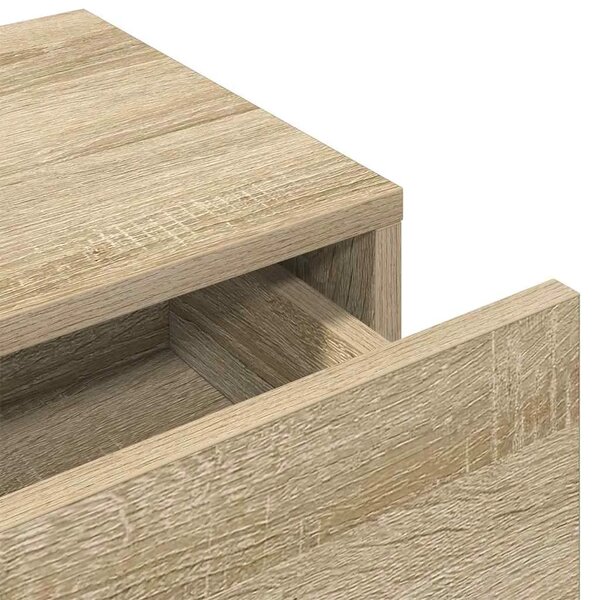 Zidna polica s ladicama sonoma hrast 100x36x19 cm izrađeno drvo - sonoma hrast 100 x 36 x 19 cm 1 1