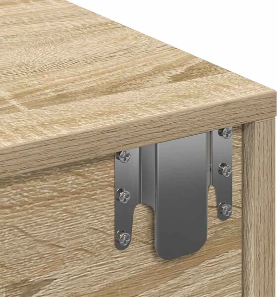 Zidna polica s ladicama sonoma hrast 100x36x19 cm izrađeno drvo - sonoma hrast 100 x 36 x 19 cm 1 1