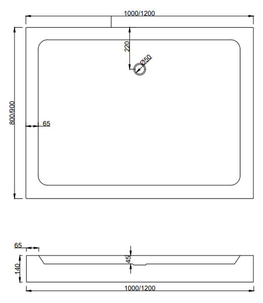 Mexen Apia klizna tuš kabina klizna 100 x 80 cm, bijele pruge, krom + kada Rio - 840-100-080-01-20-4510
