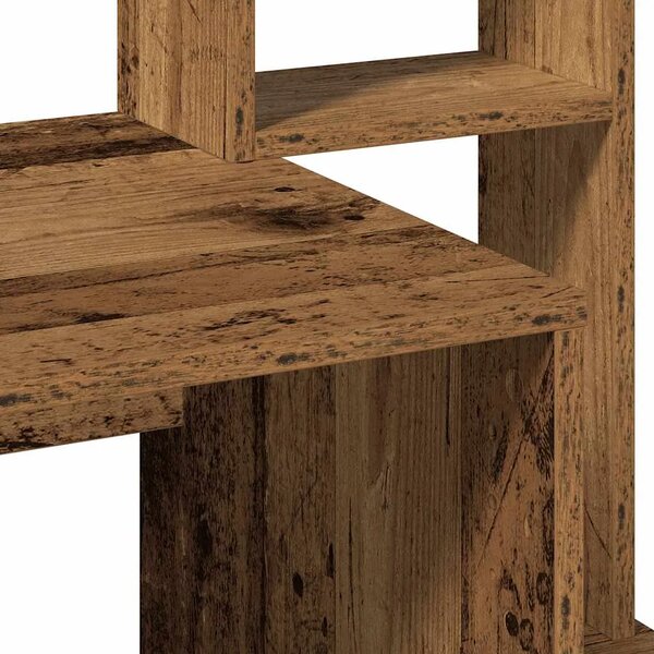 Radni stol s policama boja drva 100x45x140 cm konstruirano drvo - Staro drvo Staro drvo