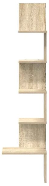 Zidne kutne police boja hrasta sonome 32x32x127 5 cm od iverice - sonoma hrast 32 x 32 x 127.5 cm 1 1