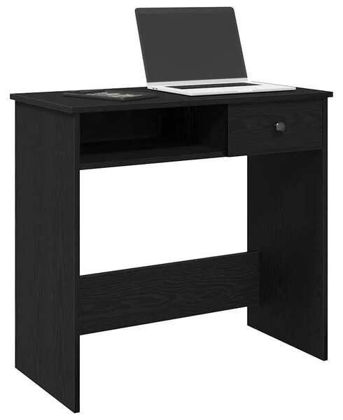 Radni stol crni 80 x 40 x 75 cm od iverice - Crna Crna
