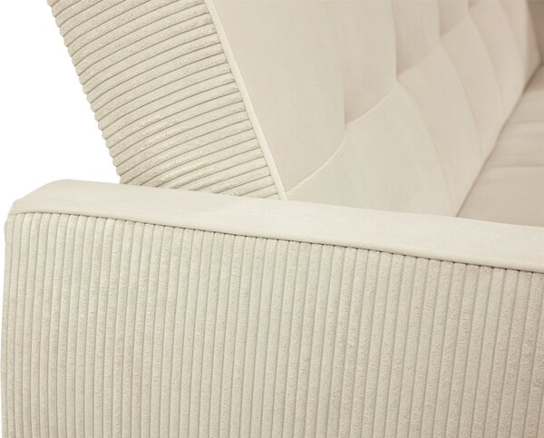 Sofa na razvlačenje Pexalo (siva) (s prostorom za odlaganje)