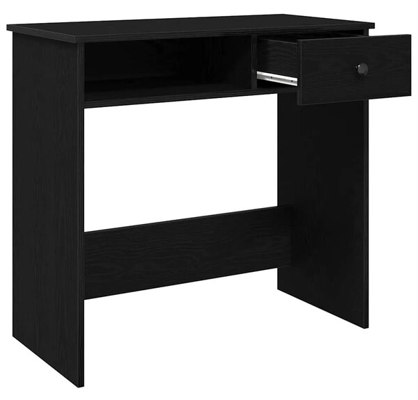 Radni stol crni 80 x 40 x 75 cm od iverice - Crna Crna