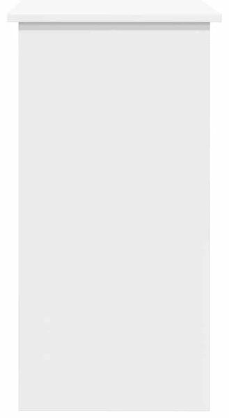 Radni stol bijeli 80 x 40 x 75 cm od iverice - Bijela Bijela