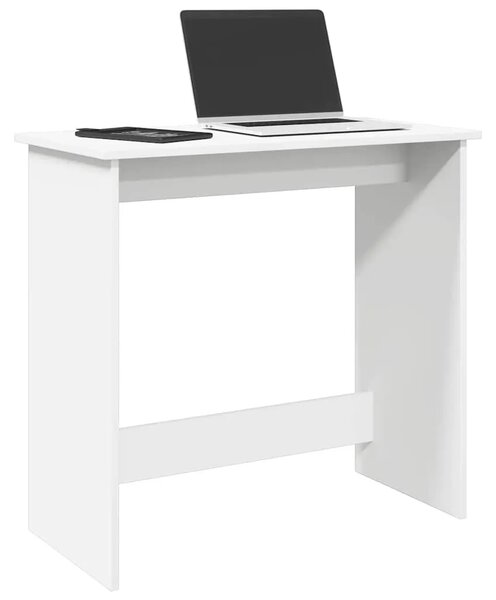 Radni stol bijeli 80 x 40 x 75 cm od iverice - Bijela Bijela