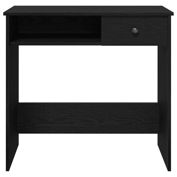 Radni stol crni 80 x 40 x 75 cm od iverice - Crna Crna