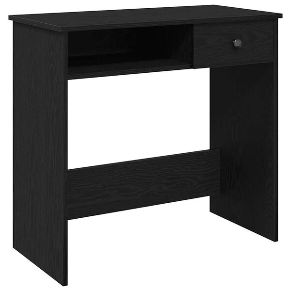 Radni stol crni 80 x 40 x 75 cm od iverice - Crna Crna