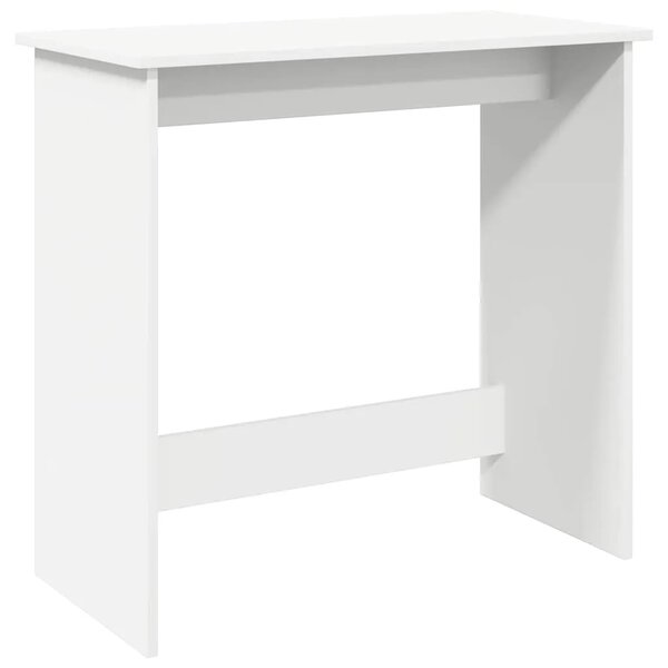 Radni stol bijeli 80 x 40 x 75 cm od iverice - Bijela Bijela