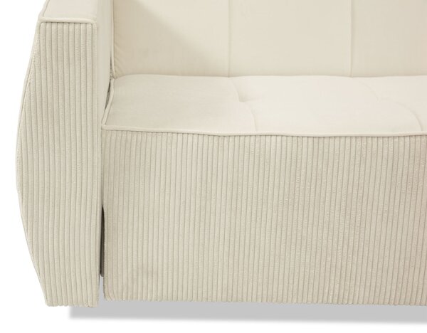 Sofa na razvlačenje Pexalo (siva) (s prostorom za odlaganje)