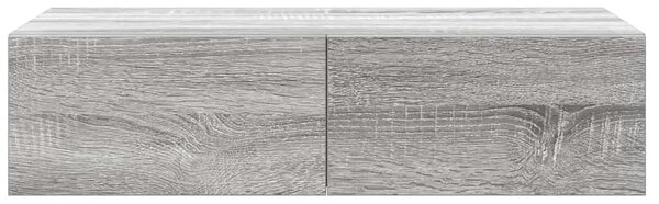 Zidna polica s ladicama siva sonoma 60x26 5x15 cm - Sivi hrast sonoma 60 x 26.5 x 15 cm 1 1