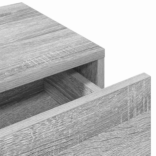 Zidna polica s ladicama siva sonoma 60x26 5x15 cm - Sivi hrast sonoma 60 x 26.5 x 15 cm 1 1