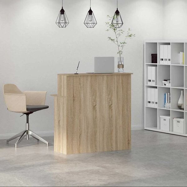 Recepcijski stol Sonoma hrast 100x50x103 5 cm Konstruirano drvo - sonoma hrast Sonoma hrast