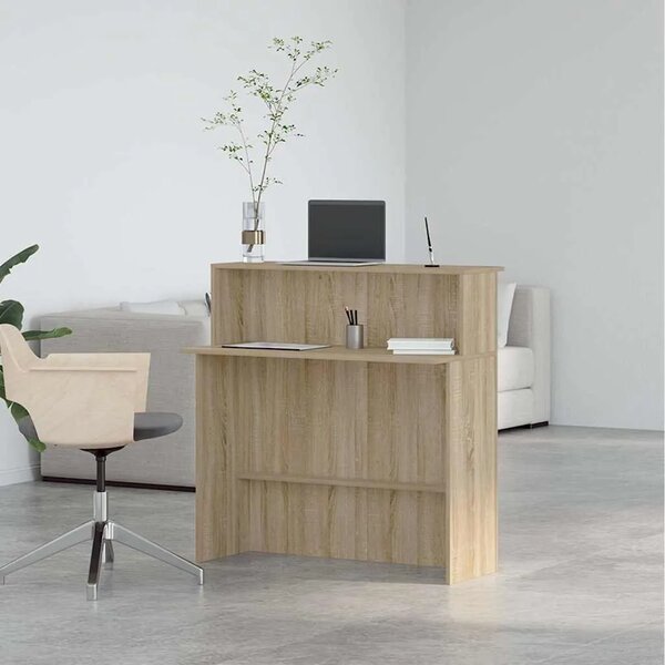 Recepcijski stol Sonoma hrast 100x50x103 5 cm Konstruirano drvo - sonoma hrast Sonoma hrast