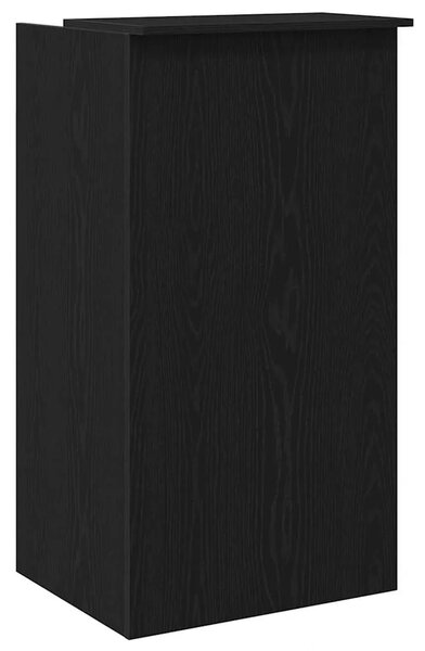 Recepcijski stol crni 55x50x103 5 cm izrađeno drvo - Crna 55 x 50 x 103.5 cm Crna 55 x 50 x 103.5 cm