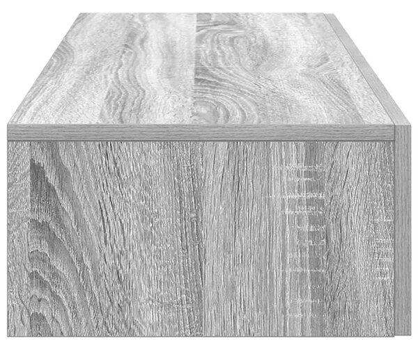 Zidna polica s ladicama siva sonoma 60x26 5x15 cm - Sivi hrast sonoma 60 x 26.5 x 15 cm 1 1