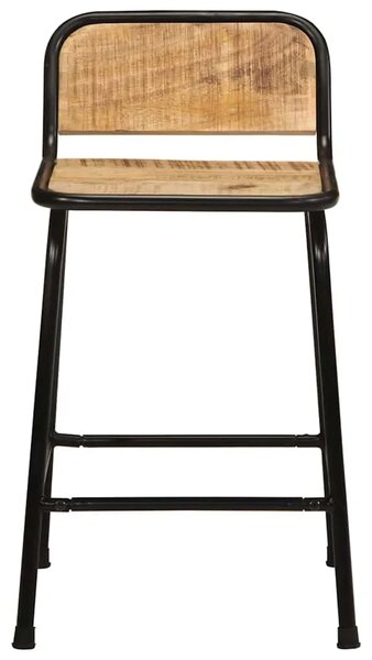 Barski stolci 4 kom 46x35 5x70 cm masivnog grubog drva manga - 46 x 35.5 x 70 cm 4 Grubo masivno drvo manga 46 x 35.5 x 70 cm
