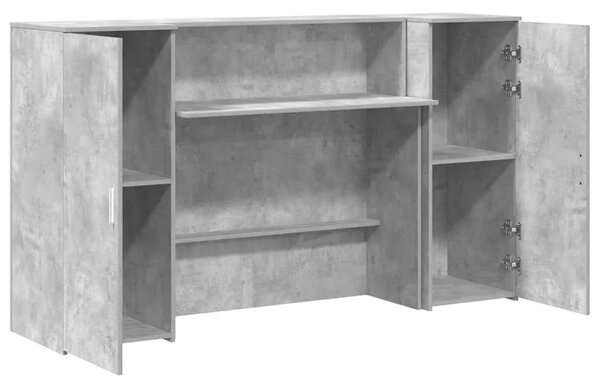 Recepcijski stol 180x50x103 5 cm konstruiranog drva - Beton siva 180 x 50 x 103.5 cm Beton siva 180 x 50 x 103.5 cm