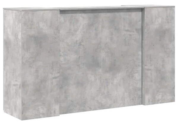 Recepcijski stol 180x50x103 5 cm konstruiranog drva - Beton siva 180 x 50 x 103.5 cm Beton siva 180 x 50 x 103.5 cm