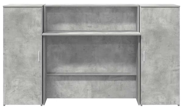 Recepcijski stol 180x50x103 5 cm konstruiranog drva - Beton siva 180 x 50 x 103.5 cm Beton siva 180 x 50 x 103.5 cm