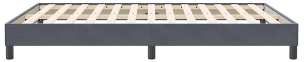 Box Spring krevet bez madraca tamno sivi 160x210 cm samt - Tamno siva 160 x 210 cm 25 cm Tamno siva