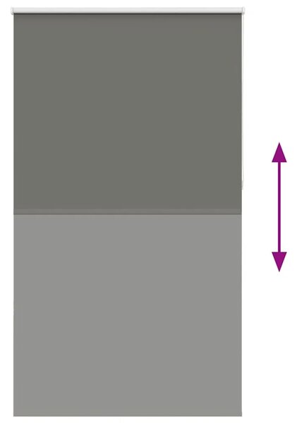 Rolo zavjesa Blackout siva 120x210 cm Širina tkanine 116 6 cm - Siva 210 cm 120 cm Siva