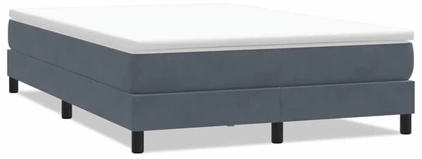 Box Spring krevet bez madraca tamno sivi 160x210 cm samt - Tamno siva 160 x 210 cm 25 cm Tamno siva