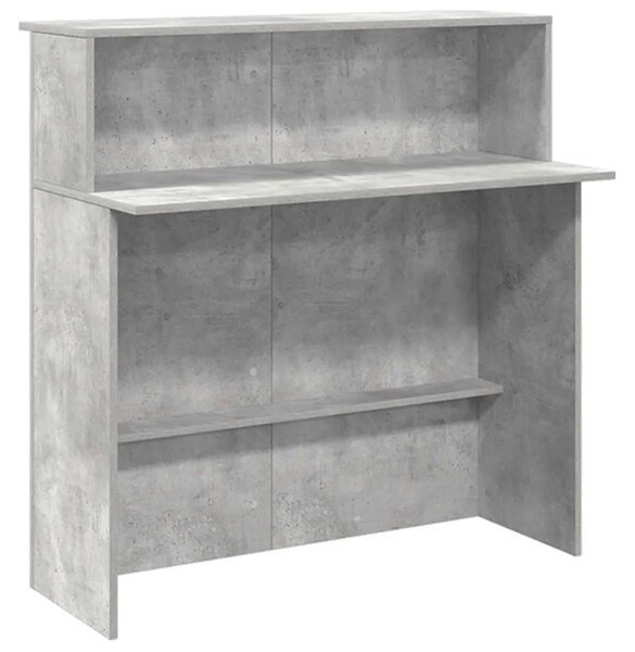 Recepcijski stol 180x50x103 5 cm konstruiranog drva - Beton siva 180 x 50 x 103.5 cm Beton siva 180 x 50 x 103.5 cm