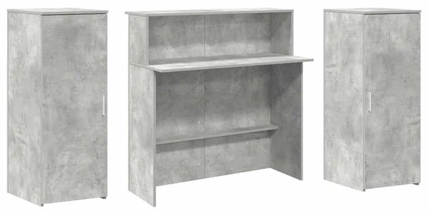 Recepcijski stol 180x50x103 5 cm konstruiranog drva - Beton siva 180 x 50 x 103.5 cm Beton siva 180 x 50 x 103.5 cm