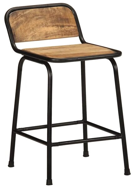 Barski stolci 4 kom 46x35 5x70 cm masivnog grubog drva manga - 46 x 35.5 x 70 cm 4 Grubo masivno drvo manga 46 x 35.5 x 70 cm