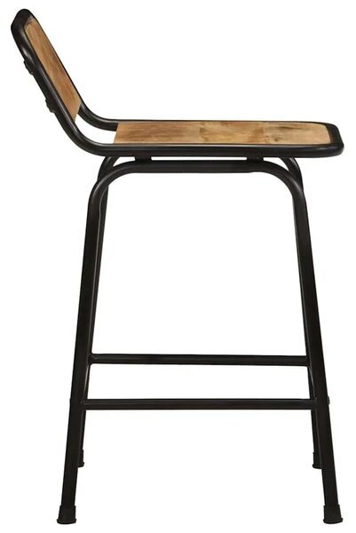 Barski stolci 4 kom 46x35 5x70 cm masivnog grubog drva manga - 46 x 35.5 x 70 cm 4 Grubo masivno drvo manga 46 x 35.5 x 70 cm