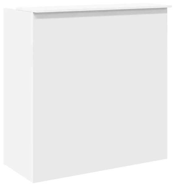 Recepcijski stol Bijeli 100x50x103 5 cm Inženirsko drvo - Bijela 100 x 50 x 103.5 cm Bijela 100 x 50 x 103.5 cm