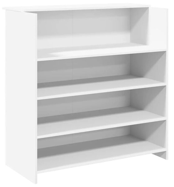 Recepcijski stol Bijeli 100x50x103 5 cm Inženirsko drvo - Bijela 100 x 50 x 103.5 cm Bijela 100 x 50 x 103.5 cm