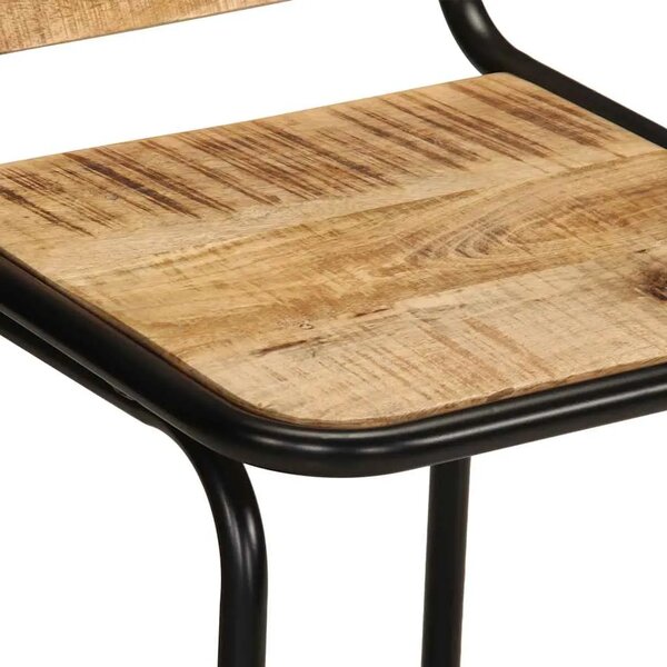 Barski stolci 4 kom 46x35 5x70 cm masivnog grubog drva manga - 46 x 35.5 x 70 cm 4 Grubo masivno drvo manga 46 x 35.5 x 70 cm