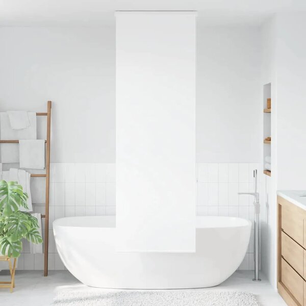 Rolo zavjesa za tuš s kazetom 80x240 cm širina tkanine 76 cm - Bijela 80 x 240 cm s kazetom Bijela