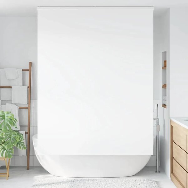 Rolo zavjesa za tuš s kazetom 150x240 cm širina tkanine 146 cm - Bijela 150 x 240 cm s kazetom Bijela