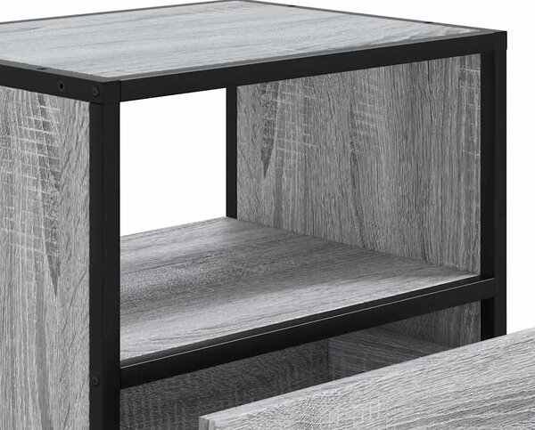 Zidni noćni ormarići 2 kom Sivi Sonoma 40x31x39 5 cm - Sivi hrast sonoma 2 Sivi hrast sonoma 2