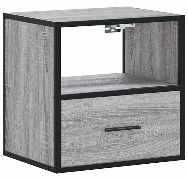 Zidni noćni ormarići 2 kom Sivi Sonoma 40x31x39 5 cm - Sivi hrast sonoma 2 Sivi hrast sonoma 2