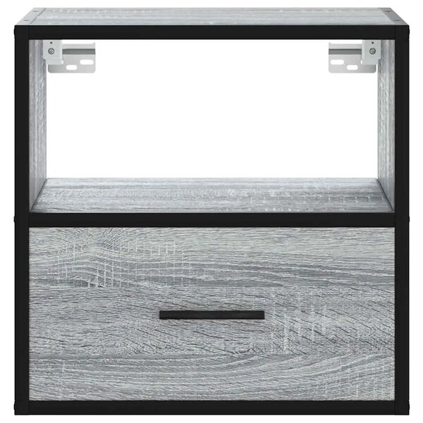 Zidni noćni ormarići 2 kom Sivi Sonoma 40x31x39 5 cm - Sivi hrast sonoma 2 Sivi hrast sonoma 2