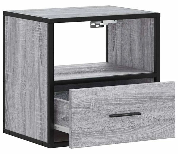 Zidni noćni ormarići 2 kom Sivi Sonoma 40x31x39 5 cm - Sivi hrast sonoma 2 Sivi hrast sonoma 2