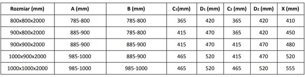 Mexen Velar L Duo klizni tuš kabina 100 x 90 cm, prozirna, crna - 871-100-090-02-03-70