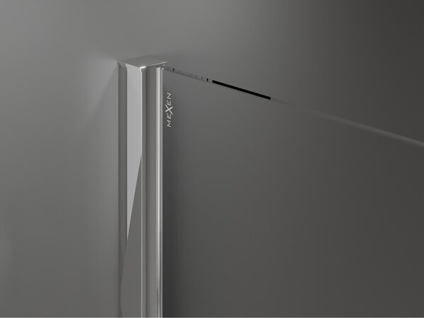 Mexen Velar Duo klizna pregrada za tuš klizna 90 x 80 cm, prozirna, krom - 871-090-080-02-01