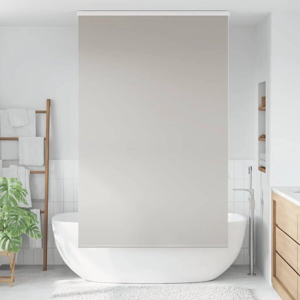 Rolo zavjesa za tuš s kazetom 140x240 cm širina tkanine 136 cm - Svjetlosiva 140 x 240 cm s kazetom Svjetlosiva