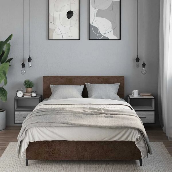 Zidni noćni ormarići 2 kom Sivi Sonoma 40x31x39 5 cm - Sivi hrast sonoma 2 Sivi hrast sonoma 2