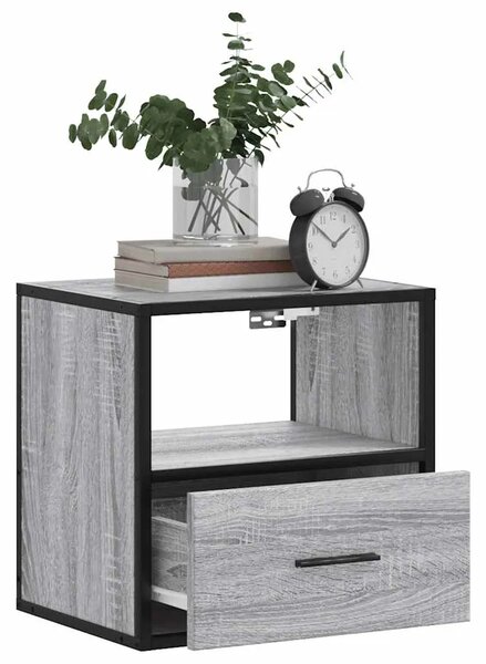 Zidni noćni ormarići 2 kom Sivi Sonoma 40x31x39 5 cm - Sivi hrast sonoma 2 Sivi hrast sonoma 2