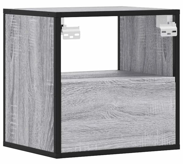 Zidni noćni ormarići 2 kom Sivi Sonoma 40x31x39 5 cm - Sivi hrast sonoma 2 Sivi hrast sonoma 2