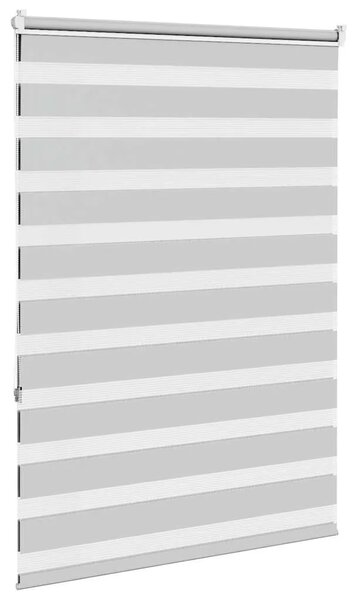 Zebraste zavjese - Zavjesa zebra 110x150 cm širina tkanine 105 9 cm poliester - Svjetlosiva 110 x 150 cm Svjetlosiva 110 x 150 c