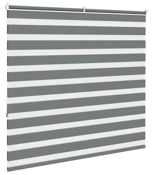 Zebraste zavjese - Zavjesa zebra 155x150 cm širina tkanine 150 9 cm poliester - Tamno siva 155 x 150 cm Tamno siva 155 x 150 cm