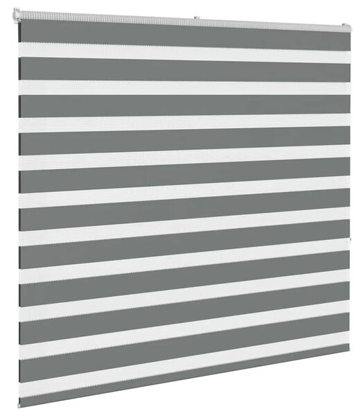 Zebraste zavjese - Zavjesa zebra 155x150 cm širina tkanine 150 9 cm poliester - Tamno siva 155 x 150 cm Tamno siva 155 x 150 cm
